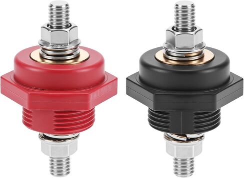 QWORK 3/8" Thru Panel Battery Terminal Connectors - High Current 440A Rating in Saudi Arabia