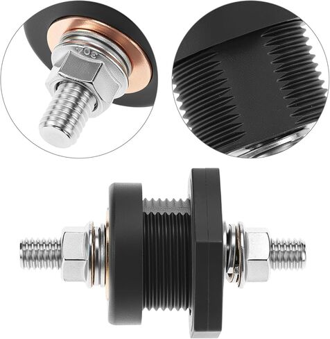QWORK 3/8" Thru Panel Battery Terminal Connectors - High Current 440A Rating in Saudi Arabia