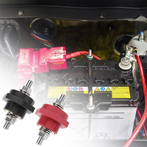 QWORK 3/8" Thru Panel Battery Terminal Connectors - High Current 440A Rating in Saudi Arabia