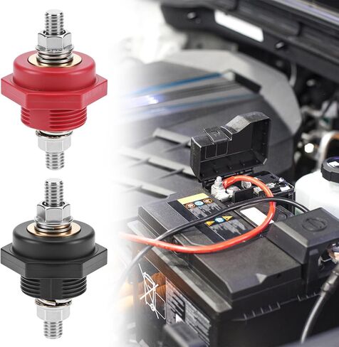 QWORK 3/8" Thru Panel Battery Terminal Connectors - High Current 440A Rating in Saudi Arabia