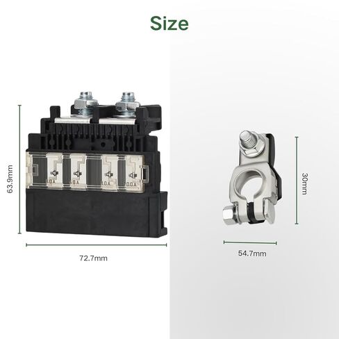 24380-79915 Positive Battery Fuse Holder with Battery Terminal Connector for Nissan 350Z 370Z Cube GT-R Armada Titan Sentra Quest Versa/Infiniti G25 G35 G37 EX35 EX37 Q40 Q60 QX50 QX56 M35 M45 in Saudi Arabia