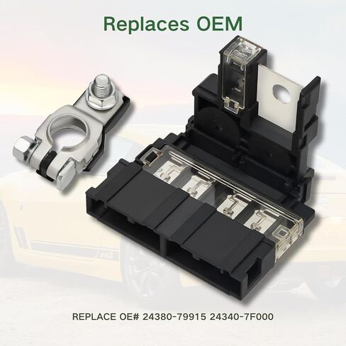 24380-79915 Positive Battery Fuse Holder with Battery Terminal Connector for Nissan 350Z 370Z Cube GT-R Armada Titan Sentra Quest Versa/Infiniti G25 G35 G37 EX35 EX37 Q40 Q60 QX50 QX56 M35 M45 in Saudi Arabia