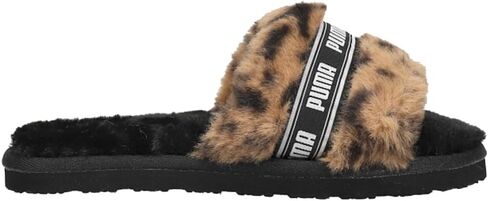 صندل كاجوال من PUMA Kids Girls Fluff Cheetah Slide - بني in Kuwait