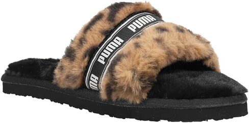 صندل كاجوال من PUMA Kids Girls Fluff Cheetah Slide - بني in Kuwait