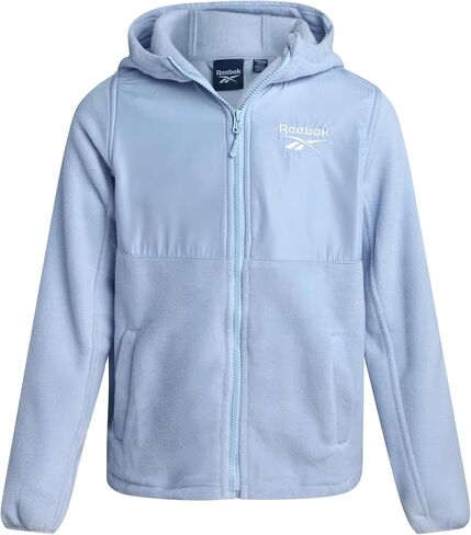Reebok Girls' Fleece Jacket - Polar Fleece Hoodie Sweatshirt Jacket - Lightweight Coat for Girls (4-16) in Saudi Arabia