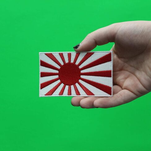 Rising Sun Flag of Japan Embroidered Country Patch in Saudi Arabia