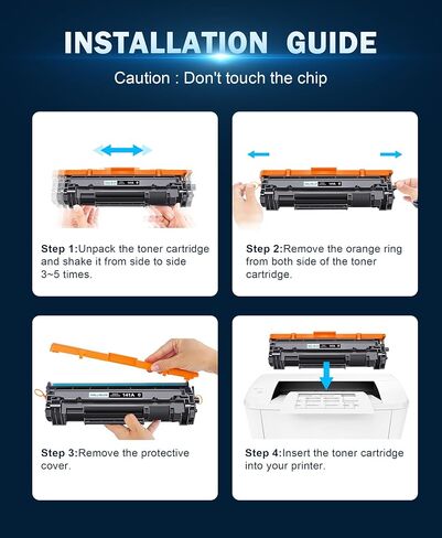 خرطوشة حبر 141A (مع شريحة) بديلة متوافقة لخرطوشة حبر HP 141A Black LaserJet W1410A 141X لحبر الطابعة HP LaserJet M110w MFP M139w M140w (عبوتان أسودتان) in Kuwait