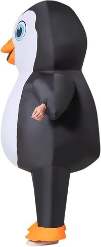 GOOSH Inflatable Penguin Costume 72IN Air Blow up Funny Costume Suit Full Body Set for Adult for Halloween Cosplay Party in Saudi Arabia