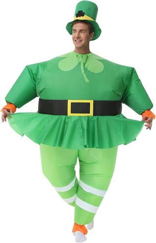 Inflatable St. Patrick's Day Costume Green Leprechaun Costume Irish Ccostume St Patricks Costume Halloween Costume in Saudi Arabia