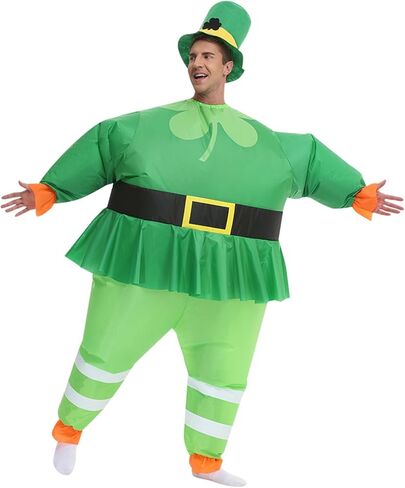 Inflatable St. Patrick's Day Costume Green Leprechaun Costume Irish Ccostume St Patricks Costume Halloween Costume in Saudi Arabia
