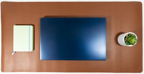 Synthetic Leather Desk Mat for Keyboard and Mouse, Waterproof Non-Slip, Ideal for Note Taking, with Roll-Up Strap, 31.5x15.7 Inches in Saudi Arabia