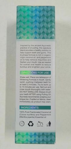 سحب غسول الفم بالزيت للسفر 20 عبوة، عبوات غسول الفم للسفر للتنفس المنعش، سحب زيت النعناع الخفيف، سحب زيت جوز الهند الطبيعي لتبييض الأسنان ولثة أكثر صحة، خالي من الكحول in Kuwait