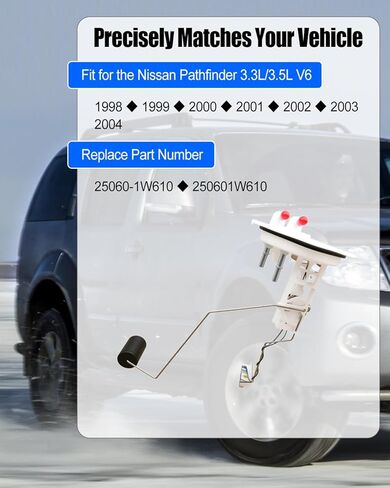 25060-1W610 Fuel Pump Level Sensor Sending Unit Fit for Nissan Pathfinder 3.3L 3.5L V6 1998 1999 2000 2001 2002 2003 2004, Electric Fuel Pump Module Assembly in Saudi Arabia