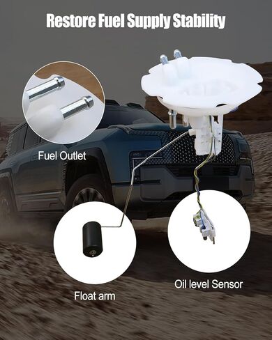 25060-1W610 Fuel Pump Level Sensor Sending Unit Fit for Nissan Pathfinder 3.3L 3.5L V6 1998 1999 2000 2001 2002 2003 2004, Electric Fuel Pump Module Assembly in Saudi Arabia
