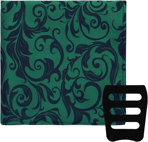 Paisley Pocket Squares for Men, Chic Mens Handkerchiefs with Men's Pocket Square Holder for Prom Party Business in Saudi Arabia