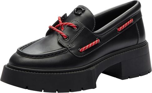 Coach Womens Leah Lace-up Platform Loafer in Saudi Arabia