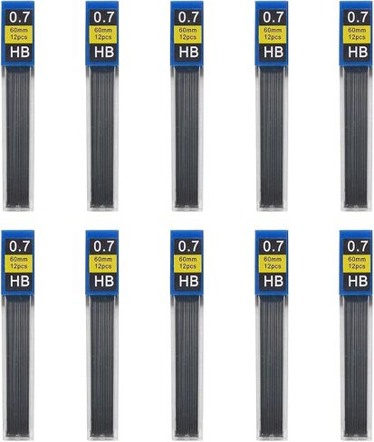120-Pack 0.7mm Pencil Lead Refills, Durable Break-Resistant Replacement for Mechanical Pencils in Saudi Arabia