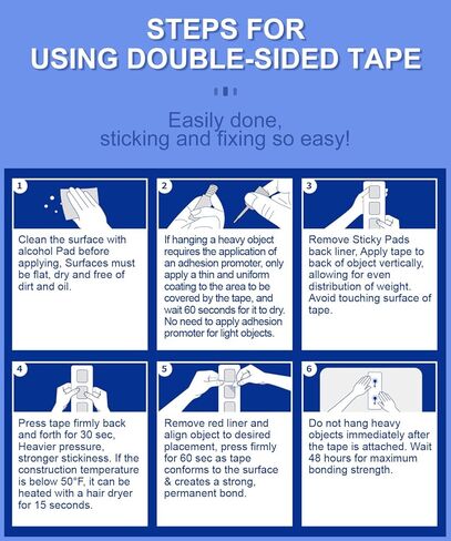 PHIXBEAR Double Sided Sticky Pads, Strong Adhesive Tape Squares Heavy Duty Waterproof Heat Resistant, Extreme Mounting Foam Tape,Car Home Outdoor Use, 24 Pcs 1.57x1.97 Inch in Saudi Arabia