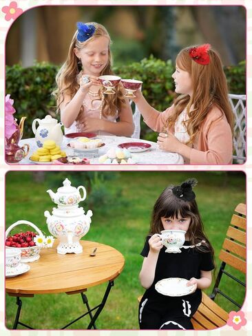 JANYUN 6 Pcs Mini Tea Party Hats, 4 Inches Fascinators Hats for Girls and Women Top Hat Hair Clips for Tea Party Decorations 6 Colors in Saudi Arabia