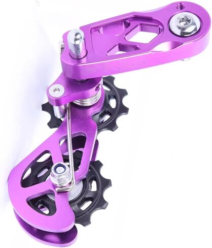 شداد سلسلة أحادية السرعة مع سهولة التركيب - يتميز بدليل زنبركي مزدوج وشد متعدد الأجزاء على ألومنيوم CNC للحصول على أداء صامت وسوائل - يناسب BMX، والدراجات الترابية، والدراجات القابلة للطي in Kuwait