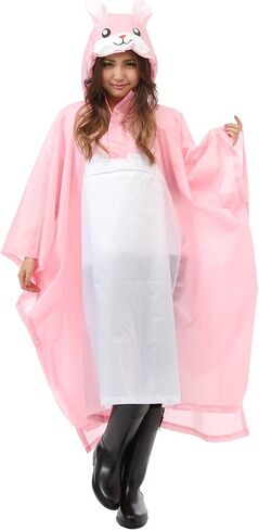SAZAC Unisex Rabbit Rain Poncho One Size (Rabbit) in Saudi Arabia