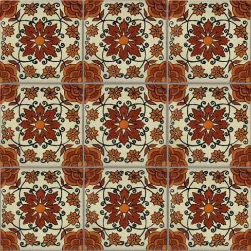 6x6 4 قطع بلاط موري تالافيرا المكسيكي in Kuwait