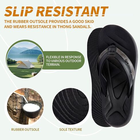 Men's Flip Flops Sandal Casual Comfortable Outdoor Thong Sandals for Men Summer Beach Slides Lightweight Non-Slip Shoes with Soft Cushion Arch Support in Saudi Arabia