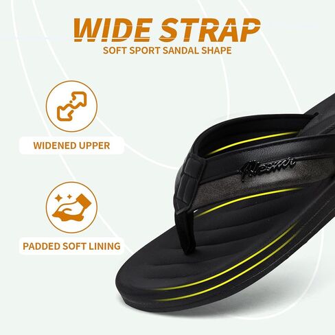 Men's Flip Flops Sandal Casual Comfortable Outdoor Thong Sandals for Men Summer Beach Slides Lightweight Non-Slip Shoes with Soft Cushion Arch Support in Saudi Arabia