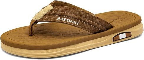 Men's Flip Flops Sandal Casual Comfortable Outdoor Thong Sandals for Men Summer Beach Slides Lightweight Non-Slip Shoes with Soft Cushion Arch Support in Saudi Arabia