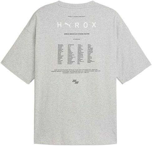 بوما رجالي Hyrox X Lifestyle رقبة دائرية وأكمام قصيرة كاجوال - رمادي in Kuwait