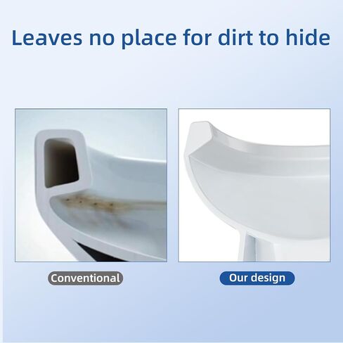 Elongated One Piece Toilet with Dual Flush Top Buttons, 1.1/1.6 GPF, Comfortable Seat Height, Powerful and Quiet Flush, Modern White Bathroom Toilet in Saudi Arabia