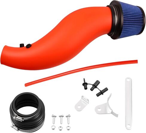طقم نظام دخول الهواء البارد عالي الأداء مع فلتر لسيارة Honda Civic 1992-2000، Acura Integra 1994-2001، أنبوب مطلي بالمسحوق (أحمر) in Kuwait