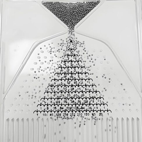 Galton Board Probability Demonstration Model, Normal Distribution Mathematical Model, Acrylic Educational Tool for School Laboratory Teaching, 12 x 18 cm in Kuwait