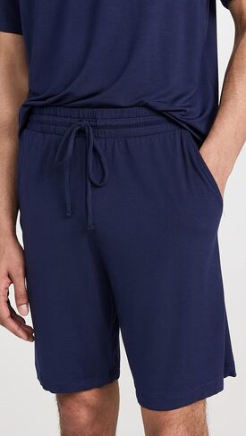 Eberjey Men's Henry Modal Short PJ Set, True Navy, M in Saudi Arabia
