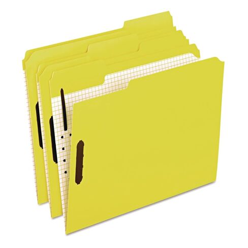 Pendaflex 21309 Colored Folders With Embossed Fasteners, 1/3 Cut, Letter, Yellow (Box of 50) in Saudi Arabia