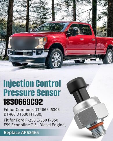 مستشعر ضغط التحكم في الحقن 1830669C92 مناسب لمحرك الديزل Cummins DT466E I530E DT466 DT530 HT530، مناسب لمحرك الديزل Ford F-250 E-350 F-350 F59 Econoline 7.3L، استبدل AP63465 in Saudi Arabia