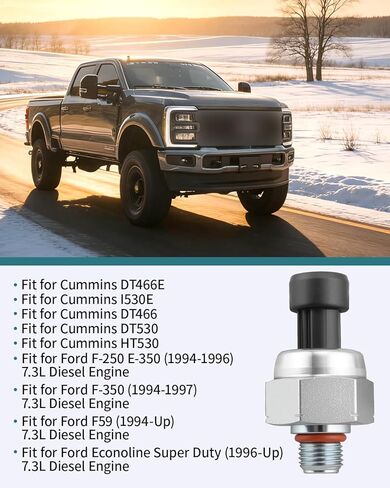مستشعر ضغط التحكم في الحقن 1830669C92 مناسب لمحرك الديزل Cummins DT466E I530E DT466 DT530 HT530، مناسب لمحرك الديزل Ford F-250 E-350 F-350 F59 Econoline 7.3L، استبدل AP63465 in Saudi Arabia