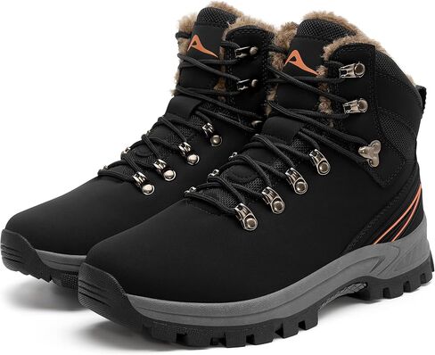 Ecetana Womens Snow Boots for Winter Waterproof Hiking Boots Warm Fur Lined Ankle Booties Non-Slip Outdoor Walking Shoes in Saudi Arabia