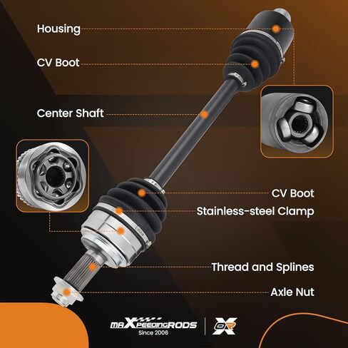 مجموعة عمود المحور الأمامي من maxpeedingrods لسيارة Honda Odyssey 2005-2010، Ridgeline 2006-2014، V6 3.5L، جانب الركاب الأيمن، استبدال #664225 in Kuwait