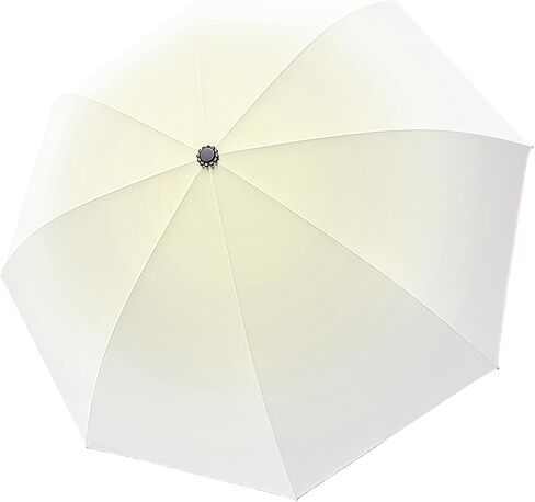 38 Inch Windproof Umbrella - Automatic Open Wood Handle Compact Umbrella for Rain, 8 Ribs Storm Resistant, Gradient Blue (Manual Open) in Saudi Arabia