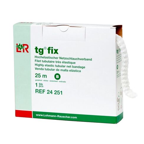 ضمادة أنبوبية شبكية من Lohmann & Rauscher tg Fix، ضمادة شبكية مرنة للجروح، مثبت ضمادة للأطراف الكبيرة، مقاس C (عرض 65.0 سم × طول 25 مترًا عند التمدد) in Kuwait