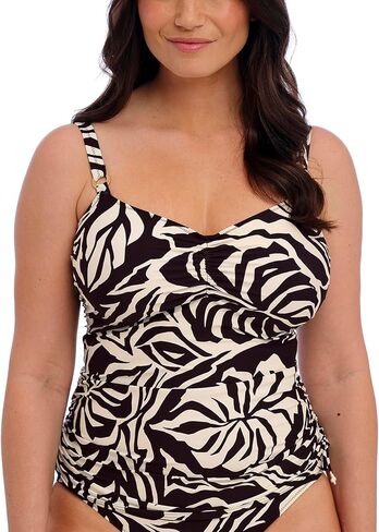 Fantasie Aruba Nights Underwire Adjustable Side Tankini (505351),36G,Black/Cream - Black/Cream,36G in Saudi Arabia