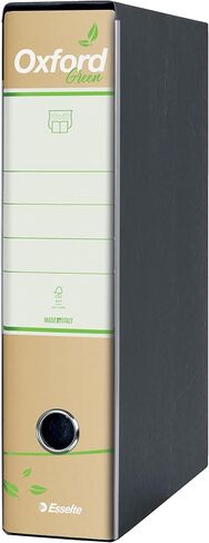 جهاز تسجيل Esselte Oxford Green 397850501 مع آلية رقم 1 بتنسيق البروتوكول مع عمود فقري 8 سم، ورق معاد تدويره بنسبة 100%، 6 قطع in Kuwait