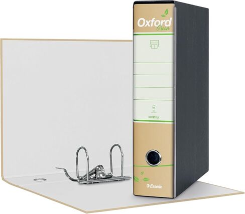 جهاز تسجيل Esselte Oxford Green 397850501 مع آلية رقم 1 بتنسيق البروتوكول مع عمود فقري 8 سم، ورق معاد تدويره بنسبة 100%، 6 قطع in Kuwait
