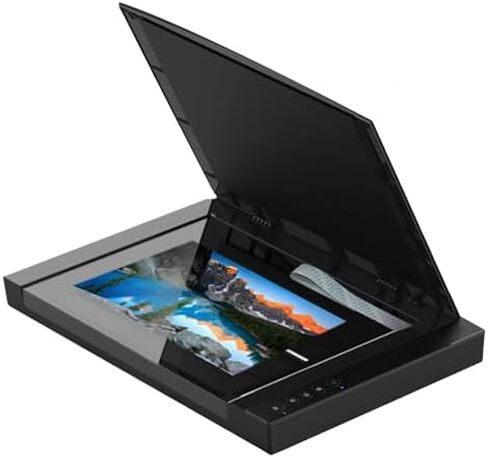 Large Format Flatbed Scanner, 2400DPI High Definition Photo Scanner, Scan 12"x 17" in 4 Sec, for Office and Education Support, Supports Windows & iOS in Saudi Arabia