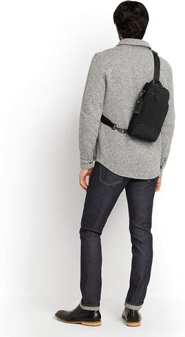 TUMI - Harrison Gregory Sling - حقيبة كروس خفيفة الوزن للرجال مع مقصورات متعددة - حقيبة سفر أو تنقلات - أسود منتصف الليل in Kuwait