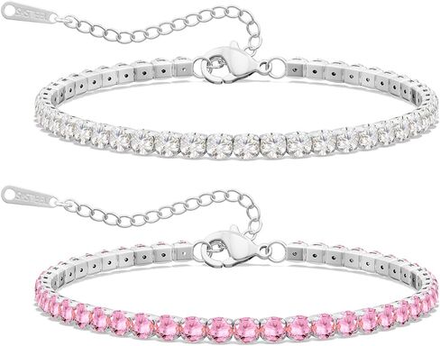 أساور التنس فولبوب داينتي للنساء مجموعة عصرية، أساور مطلية بالذهب/الفضة عيار 14 قيراط للنساء سوار تنس أساور ألماس ذهبية مجوهرات أنثروبولوجي عيد الميلاد هدايا عيد الحب للنساء in Kuwait