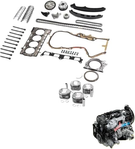 طقم إعادة بناء رأس الأسطوانة 1.4 لتر غاز 06-16 L4 EA111 متوافق مع مقعد A1 in Kuwait