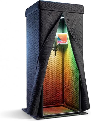 Ultimate Vocal Booth - 360 Degree Reverb Isolation Shield for Crisp, Echo-Free, Studio Quality Vocals - #1 Recommended by Rolling Stone Magazine in Kuwait