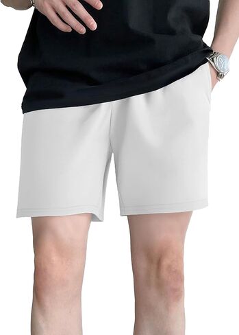 one Piece Clothing Boys' Casual Shorts for Teen Guys Athletic Gym Workout Shorts Lightweight Comfort for Daily Wear White in Saudi Arabia